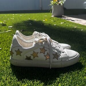 Zadig & Voltaire Sneakers with Gold Star Accents